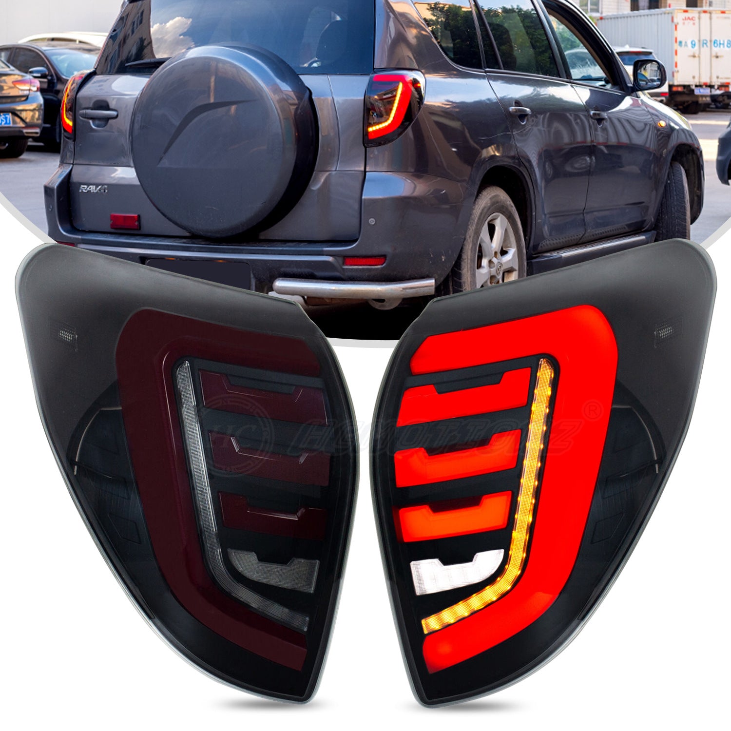 Suitable for Toyota Rav4 06-13 models, LED tail light assembly, rear tail light, exclusively for cross-border supply Secondary image